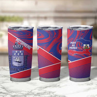 Port-au-Prince Afro-Haitians Tumbler Cup Ayiti Map Pòtoprens Flag Color - Wonder Print Shop