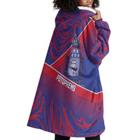 Port-au-Prince Afro-Haitians Wearable Blanket Hoodie Ayiti Map Pòtoprens Flag Color - Wonder Print Shop