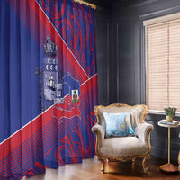 Port-au-Prince Afro-Haitians Window Curtain Ayiti Map Pòtoprens Flag Color - Wonder Print Shop
