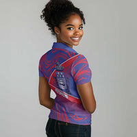 Port-au-Prince Afro-Haitians Women Polo Shirt Ayiti Map Pòtoprens Flag Color LT14