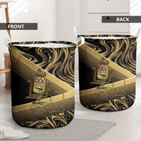 Port-au-Prince Afro-Haitians Laundry Basket Ayiti Map Pòtoprens Gold Color - Wonder Print Shop