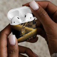 Port-au-Prince Afro-Haitians AirPods Case Ayiti Map Pòtoprens Gold Color - Wonder Print Shop