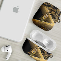 Port-au-Prince Afro-Haitians AirPods Case Ayiti Map Pòtoprens Gold Color - Wonder Print Shop