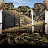 Port-au-Prince Afro-Haitians Back Car Seat Cover Ayiti Map Pòtoprens Gold Color - Wonder Print Shop
