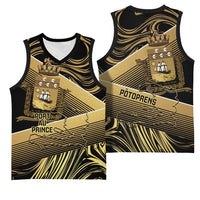 Port-au-Prince Afro-Haitians Basketball Jersey Ayiti Map Pòtoprens Gold Color - Wonder Print Shop