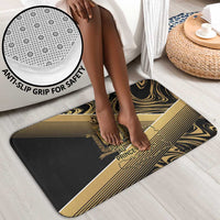 Port-au-Prince Afro-Haitians Bathroom Set Ayiti Map Pòtoprens Gold Color - Wonder Print Shop