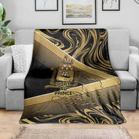 Port-au-Prince Afro-Haitians Blanket Ayiti Map Pòtoprens Gold Color - Wonder Print Shop