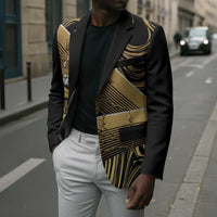 Port-au-Prince Afro-Haitians Blazer Ayiti Map Pòtoprens Gold Color - Wonder Print Shop