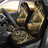 Port-au-Prince Afro-Haitians Car Seat Cover Ayiti Map Pòtoprens Gold Color - Wonder Print Shop