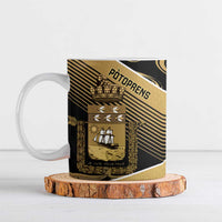 Port-au-Prince Afro-Haitians Ceramic Mug Ayiti Map Pòtoprens Gold Color - Wonder Print Shop