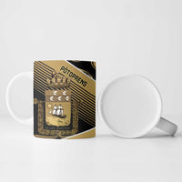 Port-au-Prince Afro-Haitians Ceramic Mug Ayiti Map Pòtoprens Gold Color - Wonder Print Shop