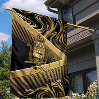 Port-au-Prince Afro-Haitians Garden Flag Ayiti Map Pòtoprens Gold Color - Wonder Print Shop