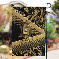 Port-au-Prince Afro-Haitians Garden Flag Ayiti Map Pòtoprens Gold Color - Wonder Print Shop