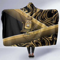 Port-au-Prince Afro-Haitians Hooded Blanket Ayiti Map Pòtoprens Gold Color - Wonder Print Shop