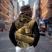 Port-au-Prince Afro-Haitians Hoodie Ayiti Map Pòtoprens Gold Color - Wonder Print Shop