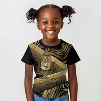 Port-au-Prince Afro-Haitians Kid T shirt Ayiti Map Pòtoprens Gold Color LT14