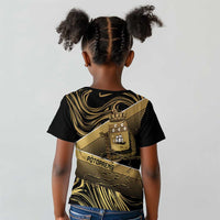 Port-au-Prince Afro-Haitians Kid T shirt Ayiti Map Pòtoprens Gold Color LT14