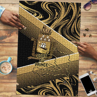 Port-au-Prince Afro-Haitians Puzzle Ayiti Map Pòtoprens Gold Color - Wonder Print Shop