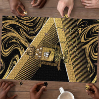Port-au-Prince Afro-Haitians Puzzle Ayiti Map Pòtoprens Gold Color - Wonder Print Shop