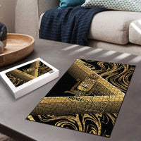 Port-au-Prince Afro-Haitians Puzzle Ayiti Map Pòtoprens Gold Color - Wonder Print Shop