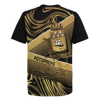 Port-au-Prince Afro-Haitians Rugby Jersey Ayiti Map Pòtoprens Gold Color LT14