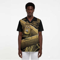 Port-au-Prince Afro-Haitians Scrub Top Ayiti Map Pòtoprens Gold Color - Wonder Print Shop
