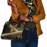 Port-au-Prince Afro-Haitians Shoulder Handbag Ayiti Map Pòtoprens Gold Color - Wonder Print Shop