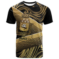 Port-au-Prince Afro-Haitians T shirt Ayiti Map Pòtoprens Gold Color LT14
