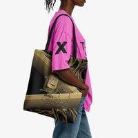 Port-au-Prince Afro-Haitians Tote Bag Ayiti Map Pòtoprens Gold Color - Wonder Print Shop