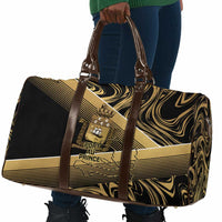 Port-au-Prince Afro-Haitians Travel Bag Ayiti Map Pòtoprens Gold Color - Wonder Print Shop