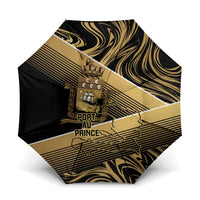 Port-au-Prince Afro-Haitians Umbrella Ayiti Map Pòtoprens Gold Color - Wonder Print Shop