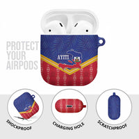 Afro-Haitians AirPods Case Proud Ayiti Veve Vodou Royal Palm Leaves - Wonder Print Shop