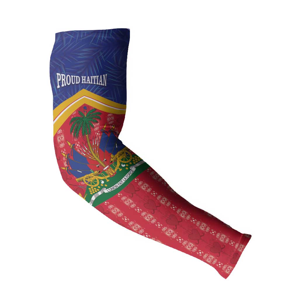 Afro-Haitians Arm Sleeves Proud Ayiti Veve Vodou Royal Palm Leaves - Wonder Print Shop