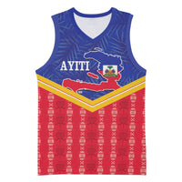 Afro-Haitians Basketball Jersey Proud Ayiti Veve Vodou Royal Palm Leaves - Wonder Print Shop