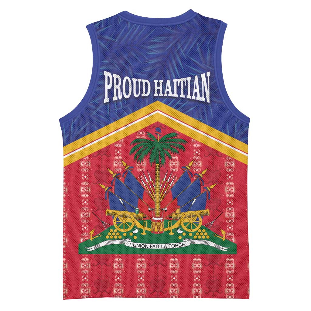 Afro-Haitians Basketball Jersey Proud Ayiti Veve Vodou Royal Palm Leaves - Wonder Print Shop