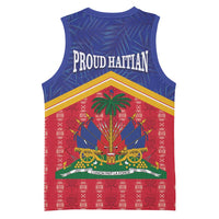 Afro-Haitians Basketball Jersey Proud Ayiti Veve Vodou Royal Palm Leaves - Wonder Print Shop