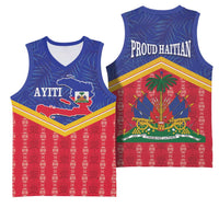 Afro-Haitians Basketball Jersey Proud Ayiti Veve Vodou Royal Palm Leaves - Wonder Print Shop