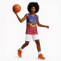Afro-Haitians Basketball Jersey Proud Ayiti Veve Vodou Royal Palm Leaves - Wonder Print Shop