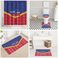 Afro-Haitians Bathroom Set Proud Ayiti Veve Vodou Royal Palm Leaves - Wonder Print Shop