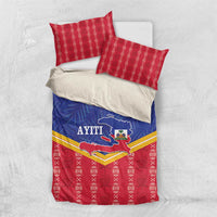 Afro-Haitians Bedding Set Proud Ayiti Veve Vodou Royal Palm Leaves - Wonder Print Shop