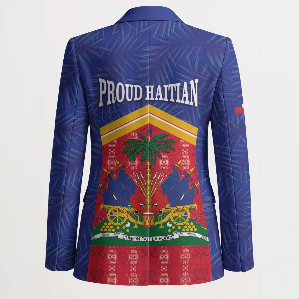 Afro-Haitians Blazer Proud Ayiti Veve Vodou Royal Palm Leaves - Wonder Print Shop