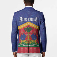 Afro-Haitians Blazer Proud Ayiti Veve Vodou Royal Palm Leaves - Wonder Print Shop
