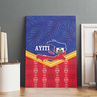 Afro-Haitians Canvas Wall Art Proud Ayiti Veve Vodou Royal Palm Leaves - Wonder Print Shop