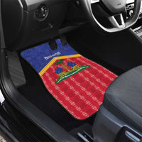 Afro-Haitians Car Mats Proud Ayiti Veve Vodou Royal Palm Leaves - Wonder Print Shop
