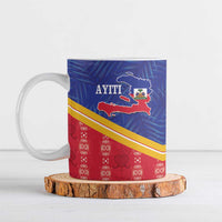 Afro-Haitians Ceramic Mug Proud Ayiti Veve Vodou Royal Palm Leaves - Wonder Print Shop