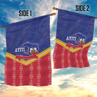 Afro-Haitians Garden Flag Proud Ayiti Veve Vodou Royal Palm Leaves - Wonder Print Shop