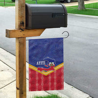 Afro-Haitians Garden Flag Proud Ayiti Veve Vodou Royal Palm Leaves - Wonder Print Shop