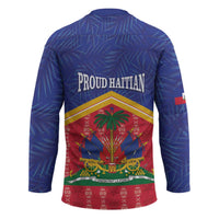 Afro-Haitians Hockey Jersey Proud Ayiti Veve Vodou Royal Palm Leaves - Wonder Print Shop