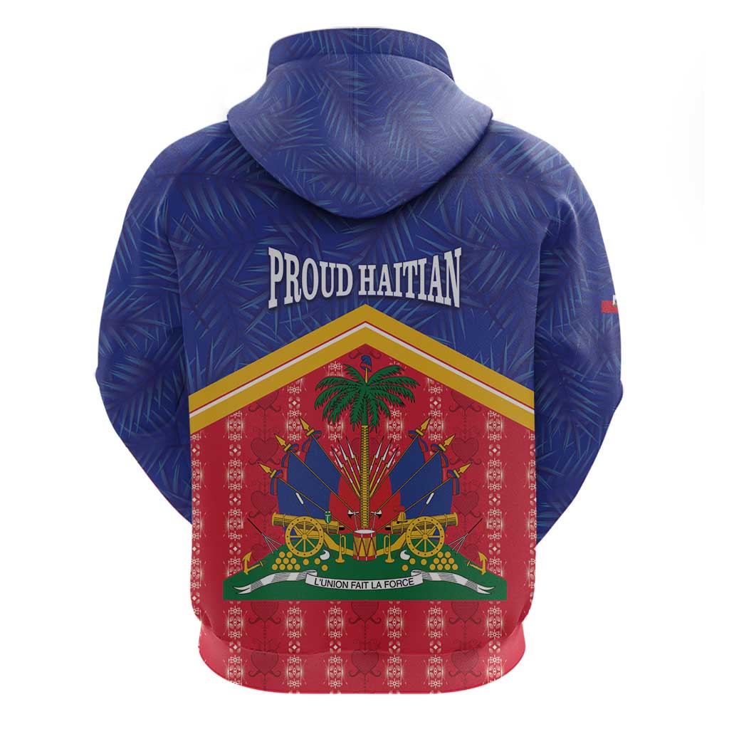 Afro-Haitians Hoodie Proud Ayiti Veve Vodou Royal Palm Leaves - Wonder Print Shop