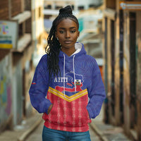 Afro-Haitians Hoodie Proud Ayiti Veve Vodou Royal Palm Leaves - Wonder Print Shop